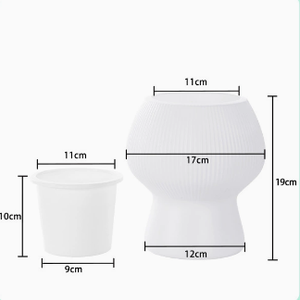 <span class=keywords><strong>Maceta</strong></span> de Plástico Engrosada con Absorción Automática de Agua, <span class=keywords><strong>Maceta</strong></span> Creativa para Escritorio - Product Image 6
