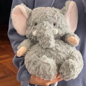 Set Boneka Gajah Super Lembut, Boneka Hewan Imut Berbobot untuk Dipeluk Saat Tidur, Ramah Lingkungan, Terbuat dari Kapas PP yang Dapat Dicuci, Jaring Sempurna - Product Image 6