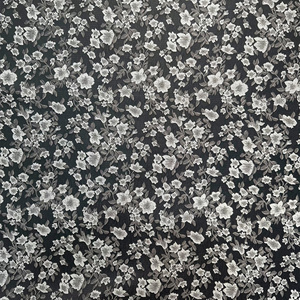 YY, recién llegado, tela de poliéster Floral Disty, tela tejida de nailon brocado negro sombra Jacquard para ropa y confección de vestidos de mujer - Product Image 5