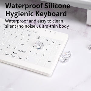 Nuevo Teclado Inalámbrico Portátil de Membrana Silenciosa de 87 Teclas, Impermeable, con Tres Modos y Tipo-C para Tablet Modelo C96 - Product Image 3