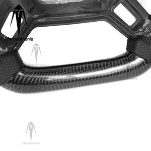 Volante de Fibra de Carbono para Land Rover <span class=keywords><strong>Defender</strong></span> 2020 2021 <span class=keywords><strong>2022</strong></span> 2023 2024, Volante de Cuero Perforado - Product Image 4