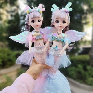 Poupée sirène princesse musicale en caoutchouc de 45 cm, jouet pour enfants de 0 à 24 mois, unisexe, chantant, racontant <span class=keywords><strong>des</strong></span> histoires, dansant, cadeau pour filles - Product Image 1