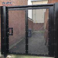 Secure 358 Anti-escalada Puerta única hecha de malla metálica Sistema de puerta de valla de prisión residencial de alta seguridad Panel de puerta de valla