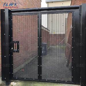 Secure 358 Anti-escalada Puerta única hecha de malla metálica Sistema de puerta de valla de prisión residencial de alta seguridad Panel de puerta de valla - Product Image 2