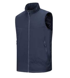 Leichte atmungsaktive lässige Winter Herren weste Polyester/Baumwoll stoff Baumwoll füllung YKK Reiß verschlüsse Wasserdichte wind dichte Oberbekleidung - Product Image 3