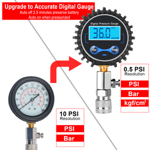 Kit Tester Digitale per Compressione Cilindri Auto, Moto e Motori a Benzina - Product Image 3