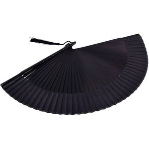 Abanicos de Plástico con Plumas de Pavo, 11 Pulgadas, Varillas Blancas, para Bodas, Impresión Personalizada, Estilo Arte Folclórico, Ecológicos - Product Image 4