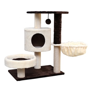 Manufactured Fashion Design Activity Luxury Cute <b>Cat</b> <b>Scratching</b> <b>Post</b> Sisal <b>Cat</b> Tree - Product Image 1