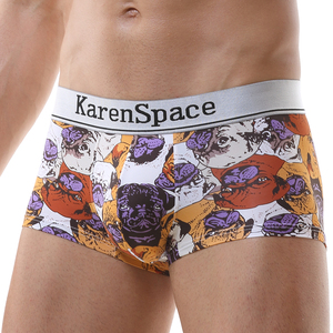 Calzoncillos <span class=keywords><strong>Boxer</strong></span> con Estampado de Pug para Amantes de los Perros, Ropa Interior Masculina Elástica de Cintura Baja con Gráficos Divertidos de Caras de Mascotas, Regalo Novedoso - Product Image 1