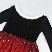 Costume de cosplay de Noël et d'Halloween, robe imprimée sur le thème de Noël, pour une ambiance familiale et des événements festifs