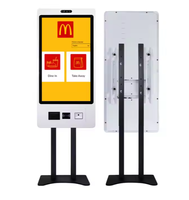Kiosco de autoservicio Masung TW215-01 con pantalla táctil de alto brillo de 21.5 pulgadas para interiores/exteriores, para pedidos en hoteles y restaurantes de comida rápida.