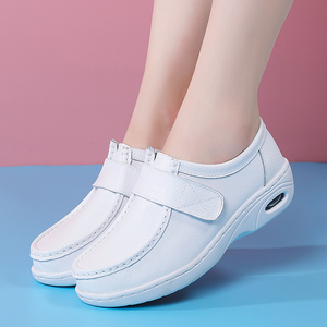 Chaussures d'infirmière pour femmes avec semelles souples, anti-fatigue, antidérapantes, plates, à semelle épaisse, augmentant la taille, chaussures de travail médicales - Product Image 4