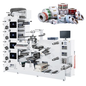 Máquina de impresión de etiquetas adhesivas flexográficas Fabricantes de máquinas de impresión flexográfica automática para productos químicos diarios, alimentos, etiquetas médicas - Product Image 1