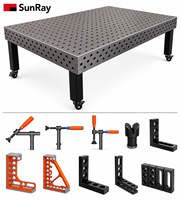 Nouvelle plateforme de soudage flexible 3D Sunray de Chine, table de fixation modulaire en fonte pour soudage robotisé et manuel, taille personnalisée disponible