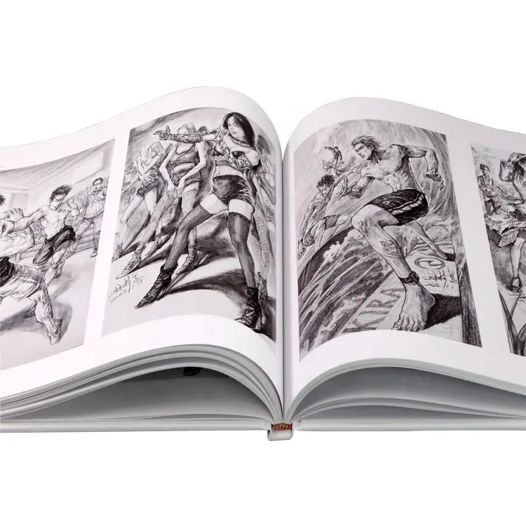 Özel resim ciltli akademi ve hayat çizim kitabı çocuklar için sert kapak kitap baskısı