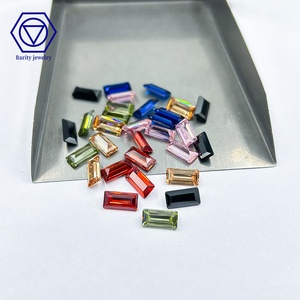 Zirconia Cubica Taglio Baguette 1000 pz/sacchetto, da 1*2mm a 4*6mm, Verde Peridoto, Forma Rettangolare Oliva, <span class=keywords><strong>Pietra</strong></span> Sintetica Sciolta - Product Image 3