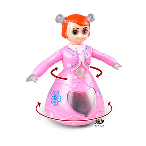 Muñeca Eléctrica Longxi para Niñas, Muñeca Rosa <span class=keywords><strong>de</strong></span> Dibujos Animados, Juguetes con Luces, Juguete Educativo, Marioneta <span class=keywords><strong>Musical</strong></span>, Robot para Niños - Product Image 3
