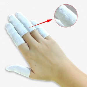 Pure Cotton Finger <b>Cots</b> Thickened Anti Slip Breathable For Electronic Work General Purpose - Product Image 1