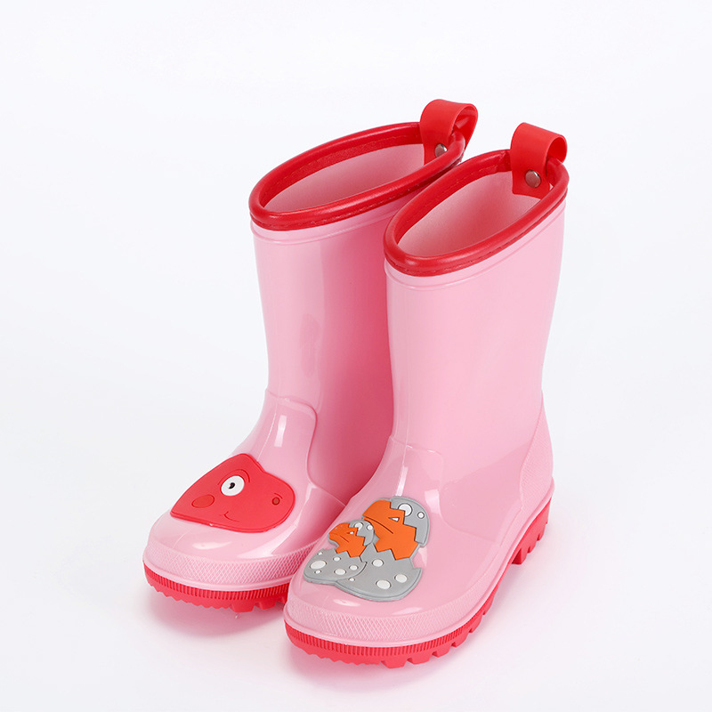 Children Rain Shoes Girls Baby Boys Water Boots Rubber PVC Anti-Slippery Mid-Calf Rain Boot Kids