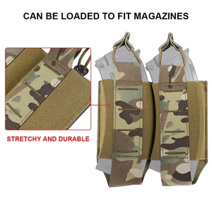 กระเป๋าใส่แม็กกาซีนแบบคู่ ทำจากไนลอน 500D ขนาด 15x13.5 ซม. ระบบ Fast Molle สำหรับอุปกรณ์ป้องกันตัว - Product Image 3