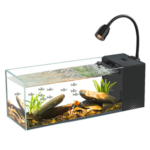 水槽中小型超白ガラス造園魚タンクデスクトップストリーム魚タンク - Product Image 1