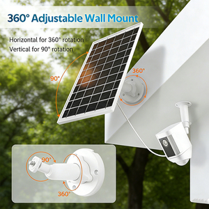 ALECTER APH-P117 7W/10W Monocrystalline Silicon <b>Solar</b> <b>Panels</b> Security Camera Outdoor Use <b>USB</b> Charging IP65/66 CE ROHS ISO Black - Product Image 2