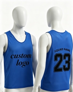 Maillots d'entraînement sportifs imprimés pour le <span class=keywords><strong>basketball</strong></span>, le netball, le football, vêtements de sécurité sportifs pour hommes, 100% polyester - Product Image 1