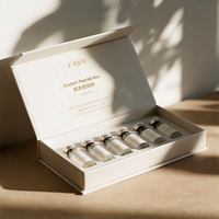 Boîtes rigides personnalisées pour l'emballage des peptides, avec logo en relief bronzé haut de gamme, boîte cadeau pour les médicaments à base de collagène et de peptides