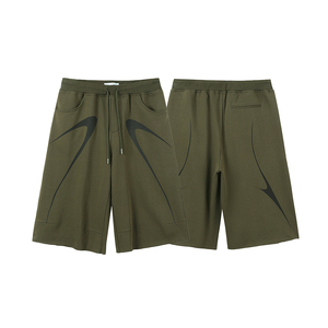 KingSen OEM 100% Coton Peigné Imprimé Numérique Bermuda Homme de Haute Qualité Anti-Froissage Mi-Cuisse Décontracté Hip Hop Taille Élastique - Product Image 5