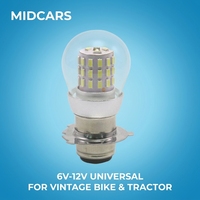 Ampoule LED P15D-25-3 à 3 broches, 6V 12VDC, 3W, blanc super lumineux, faisceau haut et bas, pour moto rétro, signalisation et feux de position