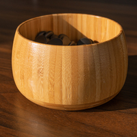 Go Game Set Board with and Bamboo Bowls and Go Pieces - Classic Strategy Board Game (Weiqi)