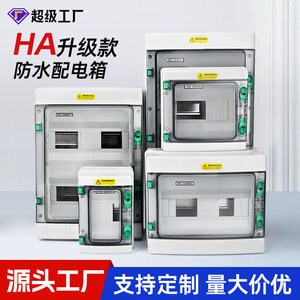 Victory HA 12WAY Outdoor Waterproof Distribution Box IP54 ABS Plastic Surface Mounted Circuit Breaker Box 230V - Product Image 2