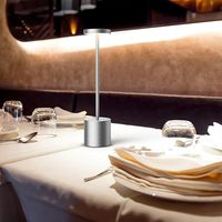 Lampe de table en métal Saint Louis noire, 3 couleurs, gradation progressive, commande tactile, lampe de bureau LED rechargeable, décoration pour la maison, l'hôtel, le bar