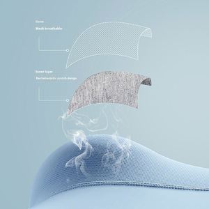 Calzoncillos bóxer de seda helada sin costuras para hombre, estilo nuevo, tiro medio, 7A, cintura antibacteriana, malla hueca transpirable, tejido de primavera - Product Image 4