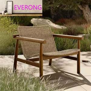 Modern Leisure Outdoor <strong>Dining</strong> Set <strong>Teak</strong> Anti-Corrosion Rattan Wood Furniture Open-Air Balcony Garden Chair Sofa <strong>Table</strong> for - Product Image 2