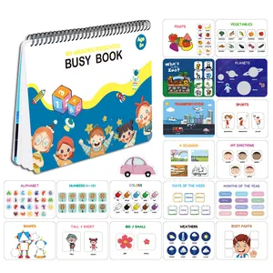 2022 nuovi arrivi stampa personalizzata giocattolo educativo precoce Cartoon Montessori libro impegnato per bambini