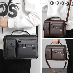 Sac Bandoulière <span class=keywords><strong>Homme</strong></span> Classique 2023 de Qualité Supérieure, Design Horizontal, Marque WEIXIER, en Cuir PU, pour Affaires et Voyages - Product Image 3