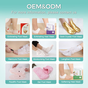 <span class=keywords><strong>Chaussettes</strong></span> jetables transparentes à la paraffine, Offre Spéciale, hydratant, soin des pieds, à la cire - Product Image 2