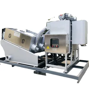 Food and Beverage Industrial Waste Water Treatment Machinery Screw Press Sludge Dewatering Machine