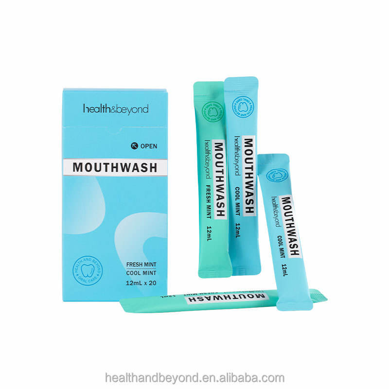 2023new style mouth wash customer logoナチュラルフレッシュブレスいつでもミニ & ポータブルマウスウォッシュ12ml