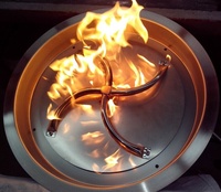 Brûleur de foyer au gaz à grande flamme pour usage extérieur, SUS304