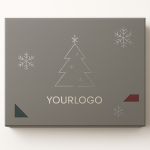 Boîte cadeau de Noël pliable en matériaux recyclés, doublure en éponge, emballage en papier rigide personnalisé, fermeture magnétique pour cadeaux de fêtes - Product Image 2