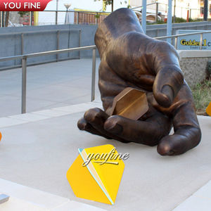 Escultura grande al aire libre Color bronce mano gigante estatua de <span class=keywords><strong>Dios</strong></span> - Product Image 6