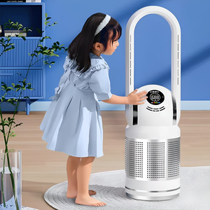 Ventilador sin aspas con <span class=keywords><strong>iones</strong></span> negativos <span class=keywords><strong>de</strong></span> oxígeno Hepa 13, ventilador eléctrico frío y caliente, <span class=keywords><strong>purificador</strong></span> <span class=keywords><strong>de</strong></span> <span class=keywords><strong>aire</strong></span> PM2.5, Monitor <span class=keywords><strong>de</strong></span> calidad del <span class=keywords><strong>aire</strong></span> - Product Image 5