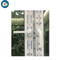 Ventanas de PVC con Marco de Arco Superior Estilo Francés, Diseño de Ventanas Abatibles de PVC Resistentes a Huracanes