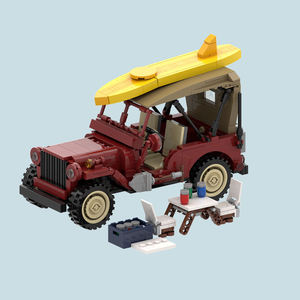 Masterpiece M24001 Cross-Border Exclusive Jeep Building <b>Blocks</b> Educational Assembly Toy Car Building <b>Blocks</b> Toy Car Racing Model - Product Image 2