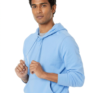 Sweat à capuche pour homme en velours 100% coton, coupe oversize à épaules tombantes, demi-zip, écologique, streetwear d'hiver, haute qualité - Product Image 1