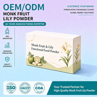 Poudre de fruit de moine et de lys OEM ODM Marque privée Vente en gros Mélange de menthe, de chèvrefeuille et de bulbes de lys pour autres compléments de santé