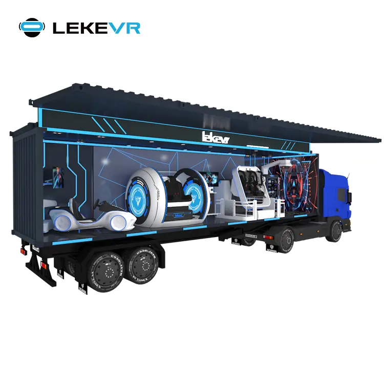 LEKE VR Truck Mobiler Simulator Kino Virtual Reality Arcade Vergnügung spark im Freien für profitable Geschäfte