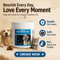 Compléments multivitaminés efficaces sous forme de friandises à mâcher, mélange de vitamines et de minéraux, vitamines essentielles, multivitamines quotidiennes, friandises nutritives pour chiens et chats